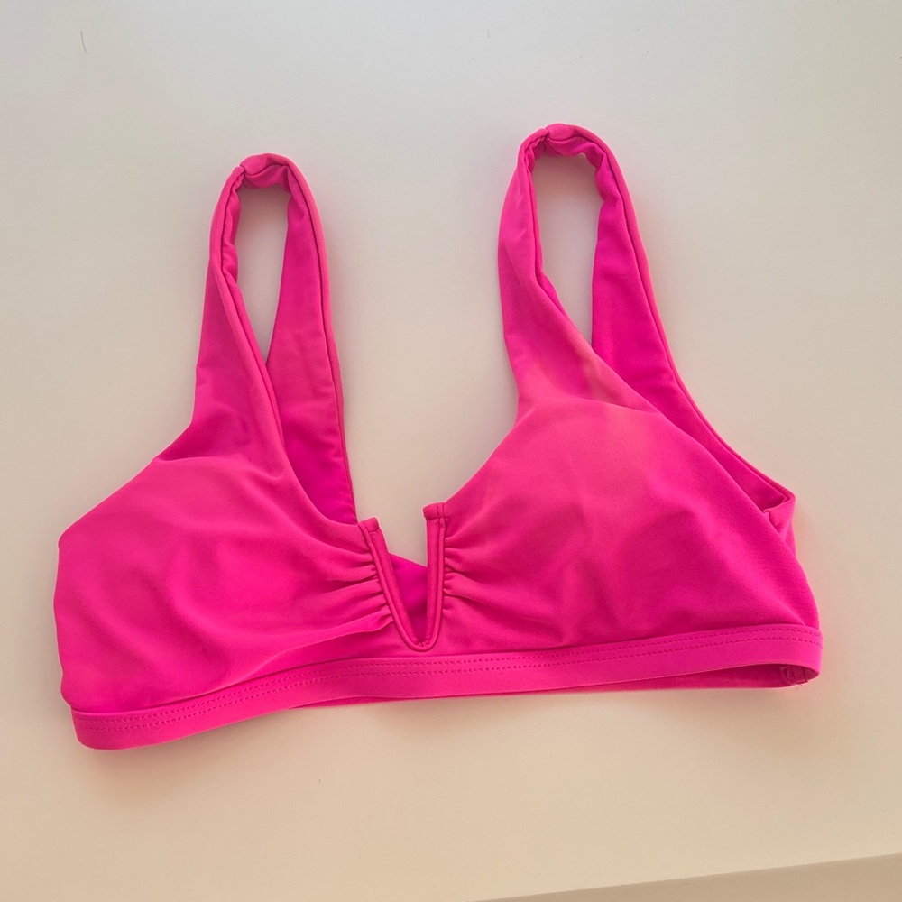 SHEIN Hot Pink Bikini Top